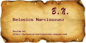Belosics Narcisszusz névjegykártya